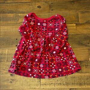 Hanna Andersson Red and Pink Floral Toddler Dress